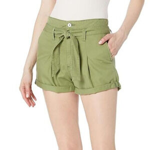 Sam Edelman Utility Trouser Shorts Belted Cuffed Leaf Green NWT Size 10 / 30